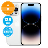 Apple iPhone 14 Pro Silver 128GB B Refurbished