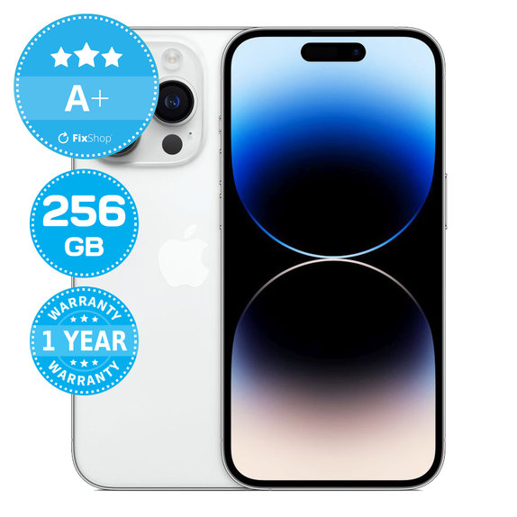 Apple iPhone 14 Pro Silver 256GB A+ Refurbished