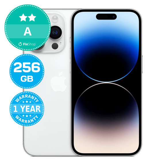 Apple iPhone 14 Pro Silver 256GB A Refurbished