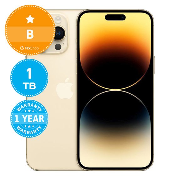 Apple iPhone 14 Pro Max Gold 1TB B Refurbished