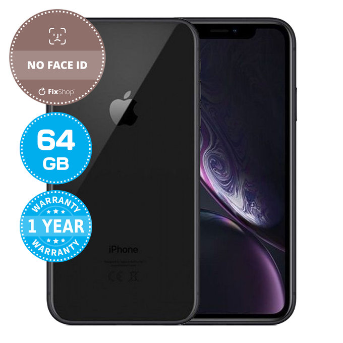 Apple iPhone XR Black 64GB (No Face ID) Refurbished