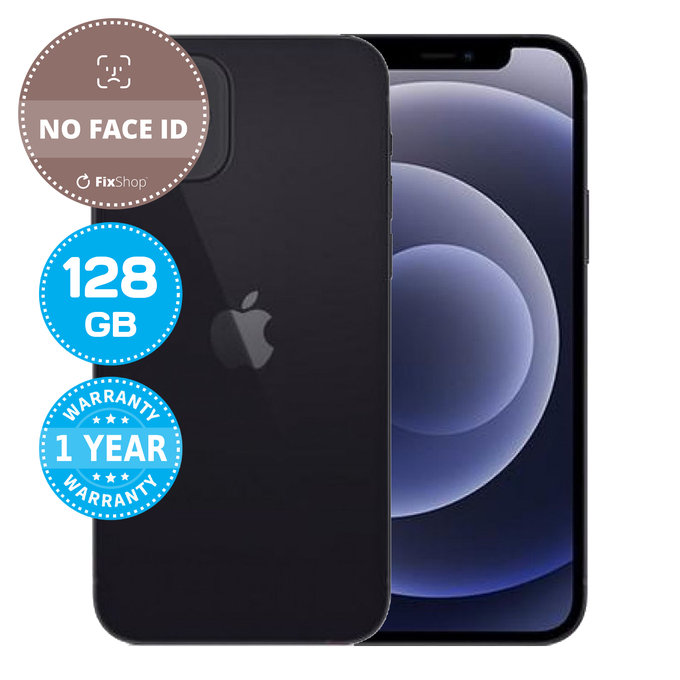 Apple iPhone 12 Black 128GB (No Face ID) Refurbished