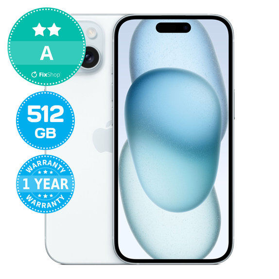 Apple iPhone 15 Blue 512GB A Refurbished