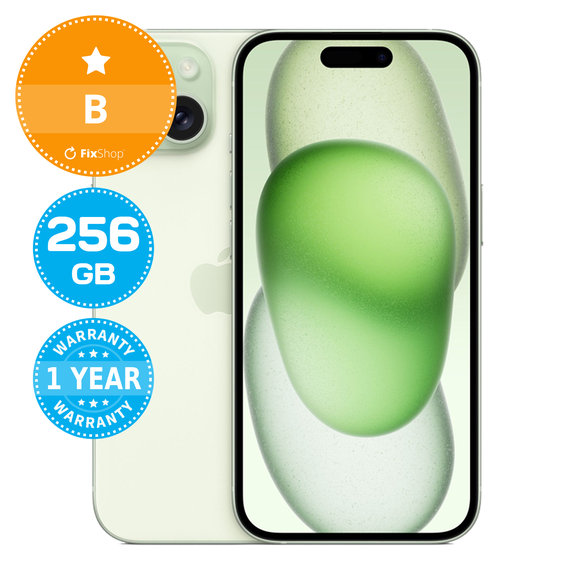 Apple iPhone 15 Green 256GB B Refurbished