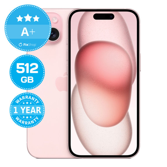Apple iPhone 15 Pink 512GB A+ Refurbished