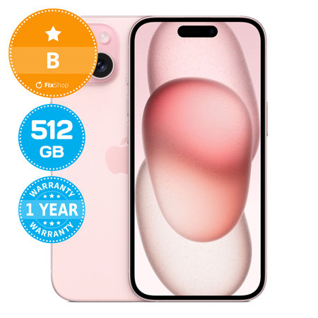 Apple iPhone 15 Pink 512GB B Refurbished
