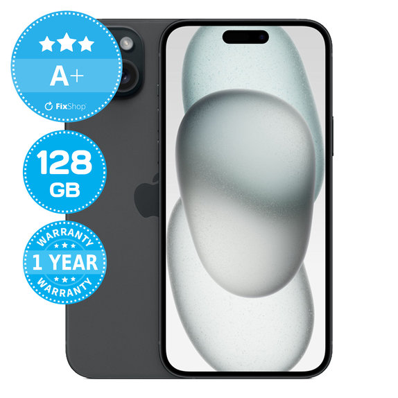 Apple iPhone 15 Plus Black 128GB A+ Refurbished