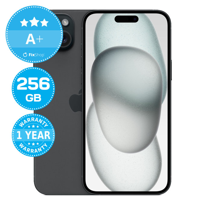 Apple iPhone 15 Plus Black 256GB A+ Refurbished