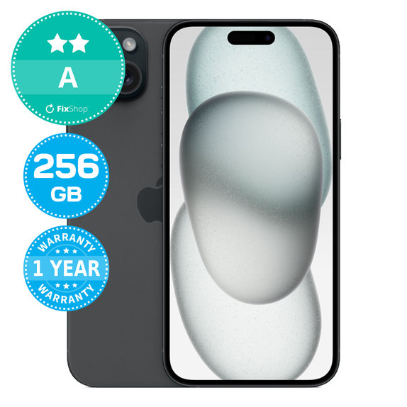 Apple iPhone 15 Plus Black 256GB A Refurbished