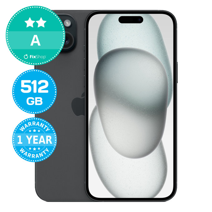 Apple iPhone 15 Plus Black 512GB A Refurbished