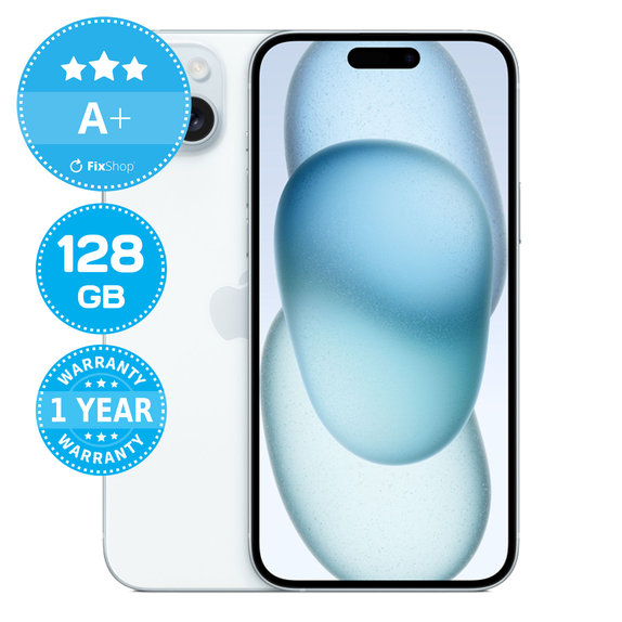 Apple iPhone 15 Plus Blue 128GB A+ Refurbished