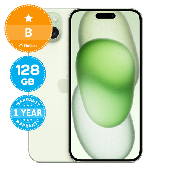 Apple iPhone 15 Plus Green 128GB B Refurbished