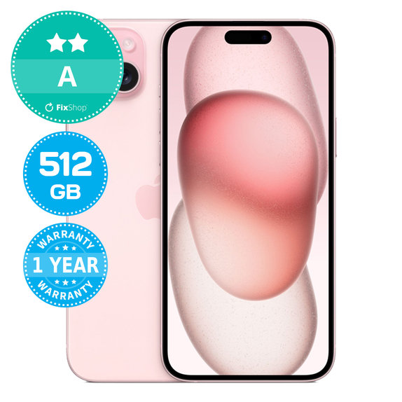 Apple iPhone 15 Plus Pink 512GB A Refurbished