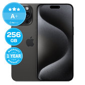 Apple iPhone 15 Pro Max Black Titanium 256GB A+ Refurbished