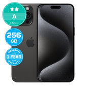 Apple iPhone 15 Pro Max Black Titanium 256GB A Refurbished