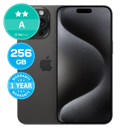 Apple iPhone 15 Pro Max Black Titanium 256GB A Refurbished