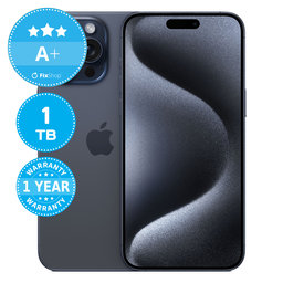 Apple iPhone 15 Pro Max Blue Titanium 1TB A+ Refurbished