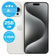Apple iPhone 15 Pro Max White Titanium 256GB A+ Refurbished