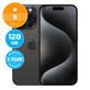 Apple iPhone 15 Pro Black Titanium 128GB B Refurbished