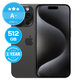 Apple iPhone 15 Pro Black Titanium 512GB A+ Refurbished