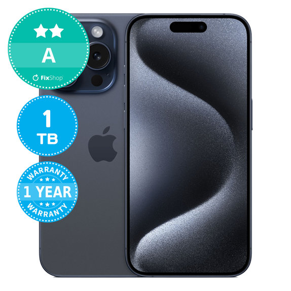 Apple iPhone 15 Pro Blue Titanium 1TB A Refurbished