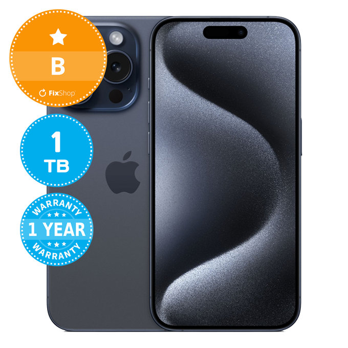 Apple iPhone 15 Pro Blue Titanium 1TB B Refurbished