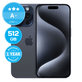 Apple iPhone 15 Pro Blue Titanium 512GB A+ Refurbished