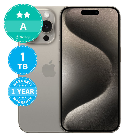 Apple iPhone 15 Pro Natural Titanium 1TB A Refurbished