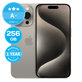 Apple iPhone 15 Pro Natural Titanium 256GB A+ Refurbished