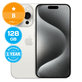 Apple iPhone 15 Pro White Titanium 128GB B Refurbished