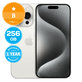 Apple iPhone 15 Pro White Titanium 256GB B Refurbished
