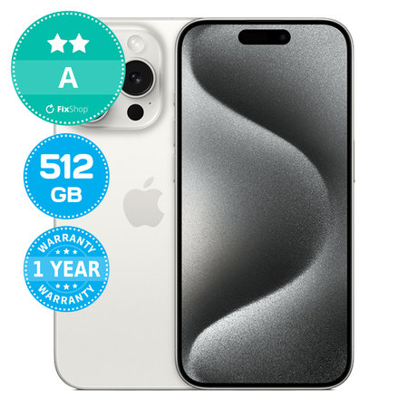 Apple iPhone 15 Pro White Titanium 512GB A Refurbished