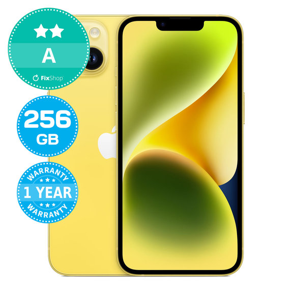 Apple iPhone 14 Yellow 256GB A Refurbished