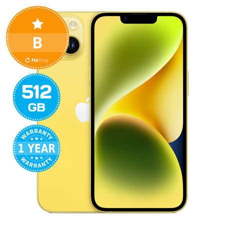 Apple iPhone 14 Yellow 512GB B Refurbished