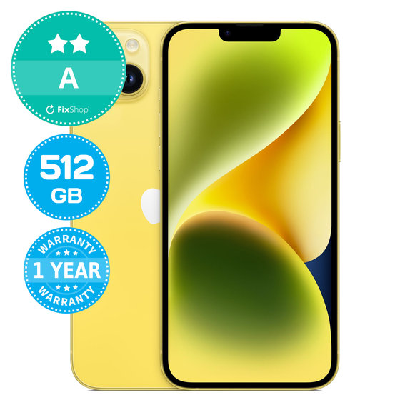 Apple iPhone 14 Plus Yellow 512GB A Refurbished