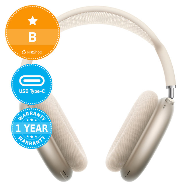 Apple AirPods Max (USB-C) - Starlight B Refurbished