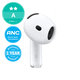 Ersatzkopfhörer für Apple AirPods 4th Gen ANC (2024) – Links A