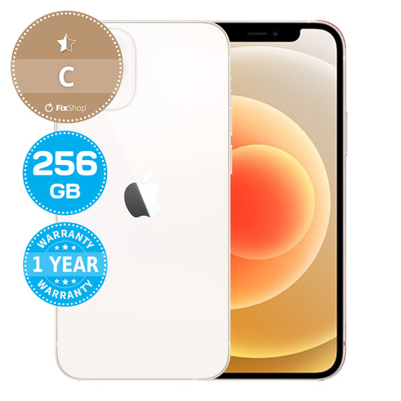 Apple iPhone 12 Mini White 256GB C Refurbished