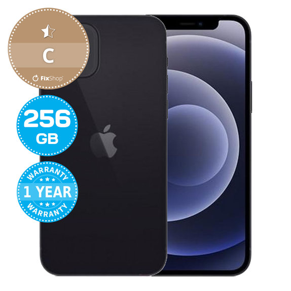 Apple iPhone 12 Black 256GB C Refurbished
