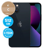 Apple iPhone 13 Mini Midnight 512GB C Refurbished
