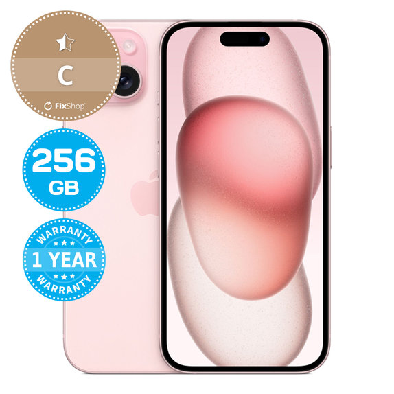 Apple iPhone 15 Pink 256GB C Refurbished