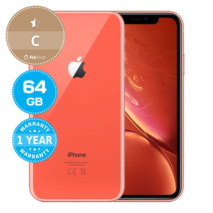 Apple iPhone XR Coral 64GB C Refurbished