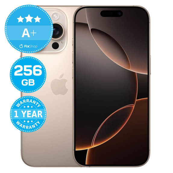 Apple iPhone 16 Pro Desert Titanium 256GB A+ Refurbished