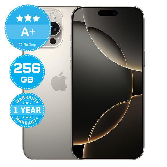 Apple iPhone 16 Pro Max Natural Titanium 256GB A+ Refurbished