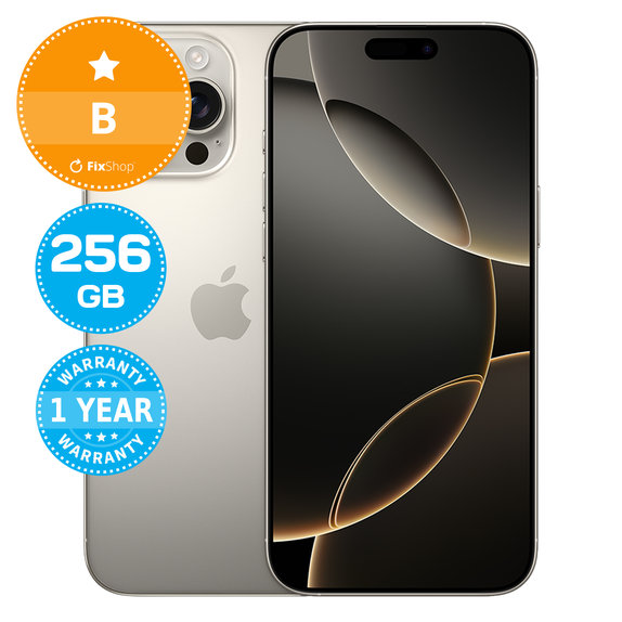 Apple iPhone 16 Pro Max Natural Titanium 256GB B Refurbished