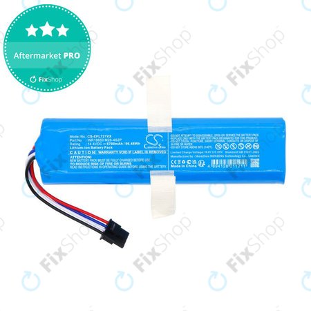 Akku batterie für 360 S6 Pro, S9, X90, X95, Eufy Robovac L70 Hybrid, 6700mAh, Li-Ion, 14.4V, INR18650M26-4S2P, HQ