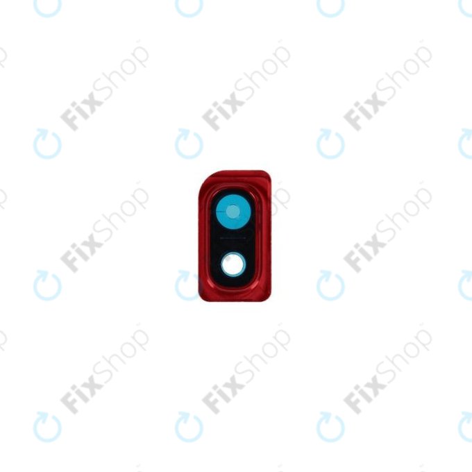 Samsung Galaxy A10 A105F - Rückfahrkameraglas + Rahmen (Red) - GH98-44415D Genuine Service Pack