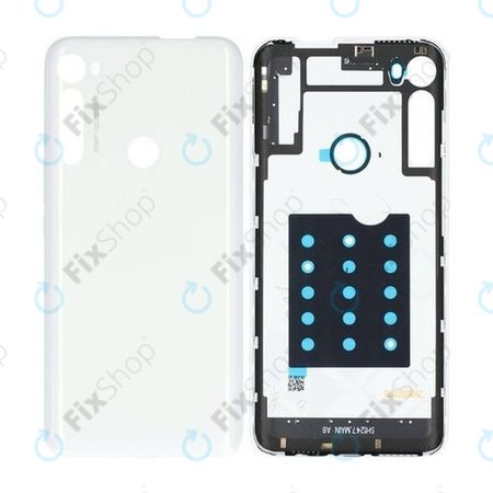 Motorola One Fusion Plus - Akkudeckel (Moonlight White)