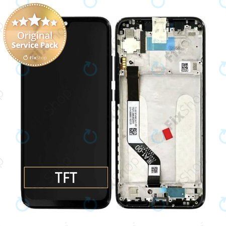 Xiaomi Redmi Note 7 M1901F7G M1901F7H - LCD Display + Touchscreen Front Glas + Rahmen (White) - 560460002033 Genuine Service Pack