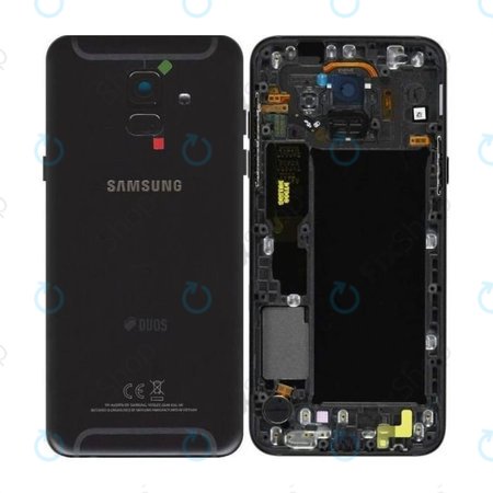 Samsung Galaxy A6 A600 (2018) - Akkudeckel (Black) - GH82-16423A Genuine Service Pack